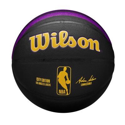 Wilson 2023 NBA Team City Collection Los Angeles Lakers Size 7 - Schwarz - Ball